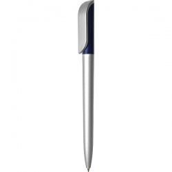 PR307-1-с-сп Ручка с поворотным механизмом серебристо-синий