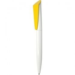 F01-Camellia Ручка с поворотным механизмом бело-желтая