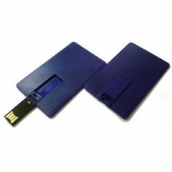 VF-801С флешка в виде кредитной карточки Синий пластик 16GB