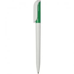 PR307-1 Ручка с поворотным механизмом бело-зеленая 2