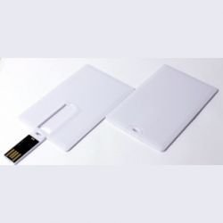 VF-801С3 флешка в виде кредитной карточки Белый пластик 16GB