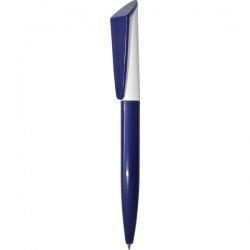 F01-Camellia Ручка с поворотным механизмом бело-синяя 3