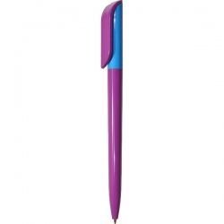 PR307-1 Ручка с поворотным механизмом фиолетово-голубая