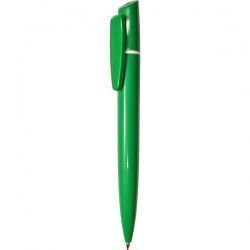 PR013 Ручка с поворотным механизмом зелено-белая